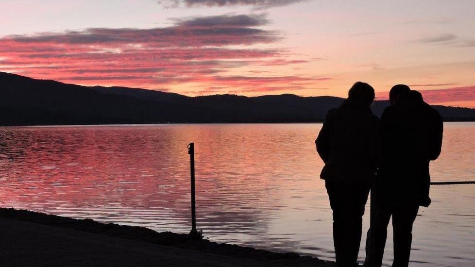 Un romantico tramonto in laguna