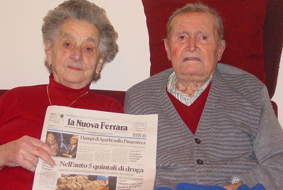 Il record di Elena e Giulio Un matrimonio lungo 73 anni 