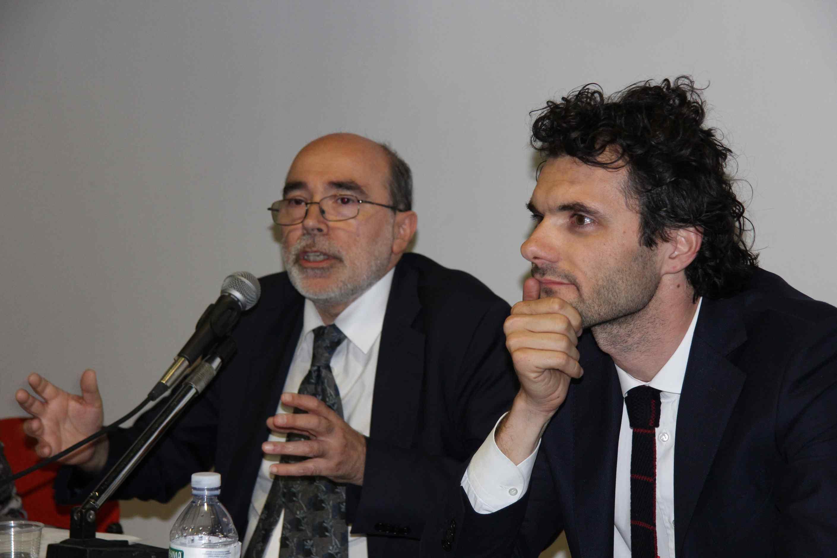 Il direttore del Pecci Fabio Cavallucci e il sindaco Matteo Biffoni