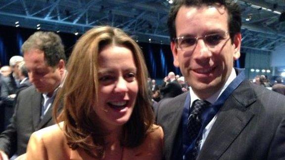 Raffaele Latrofa con il ministro Beatrice Lorenzin