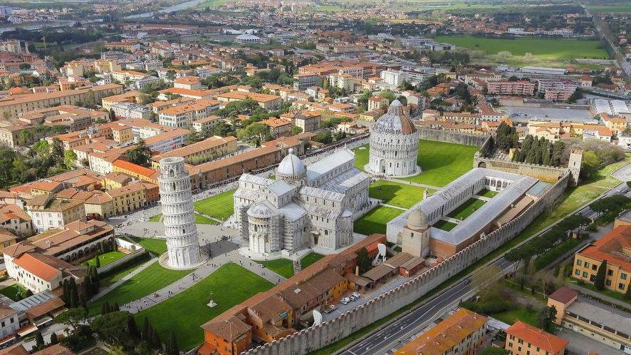 Una veduta di Piazza dei Miracoli
