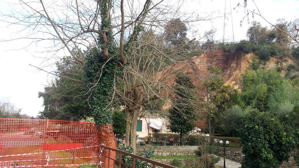 La frana sulle colline di Ripafratta