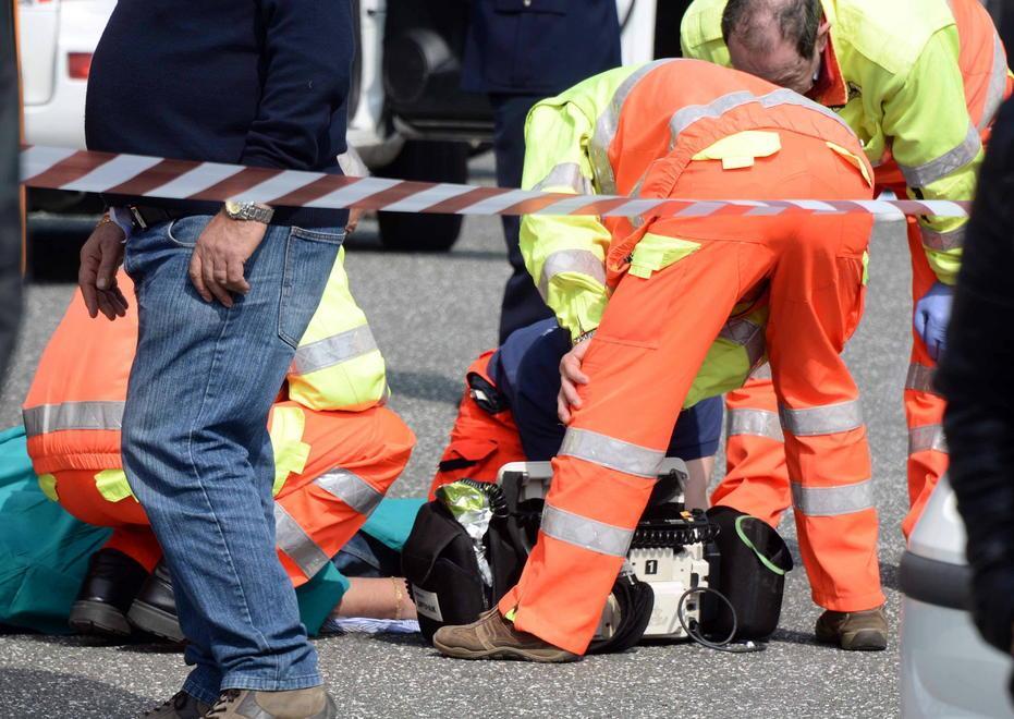 Incidente in bici per un migrante 