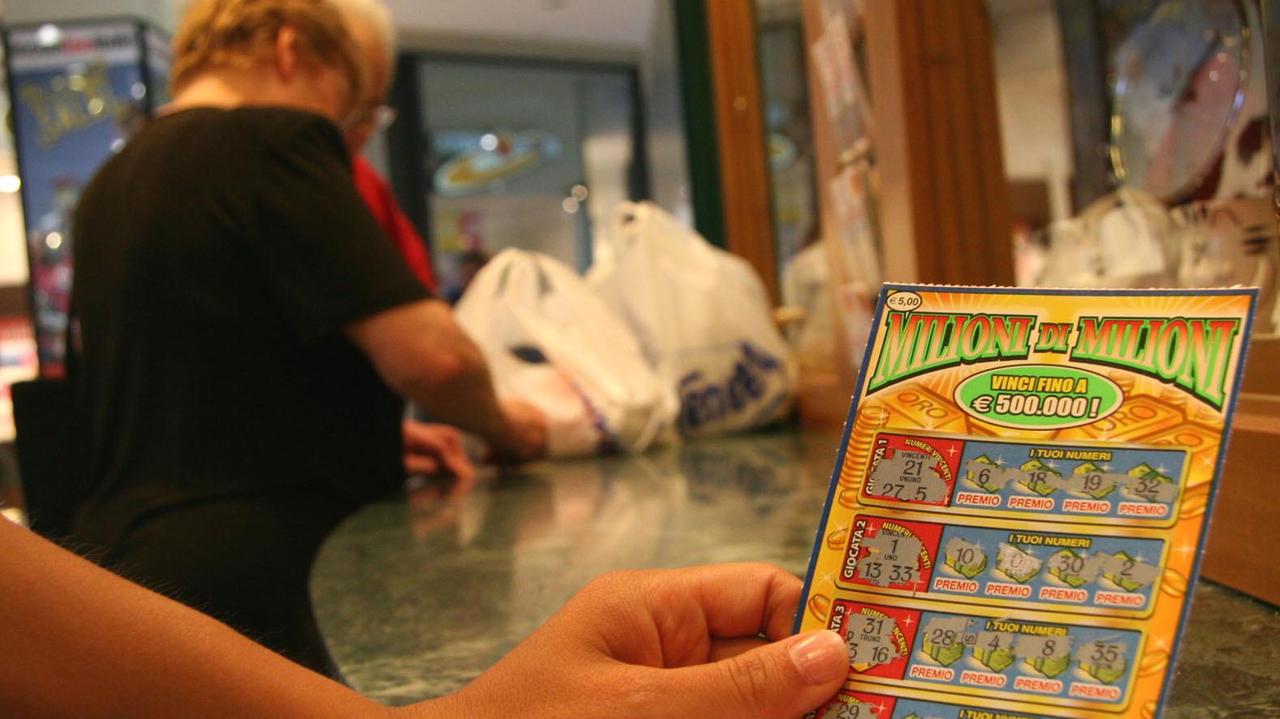 Un tagliando del gioco Gratta e vinci