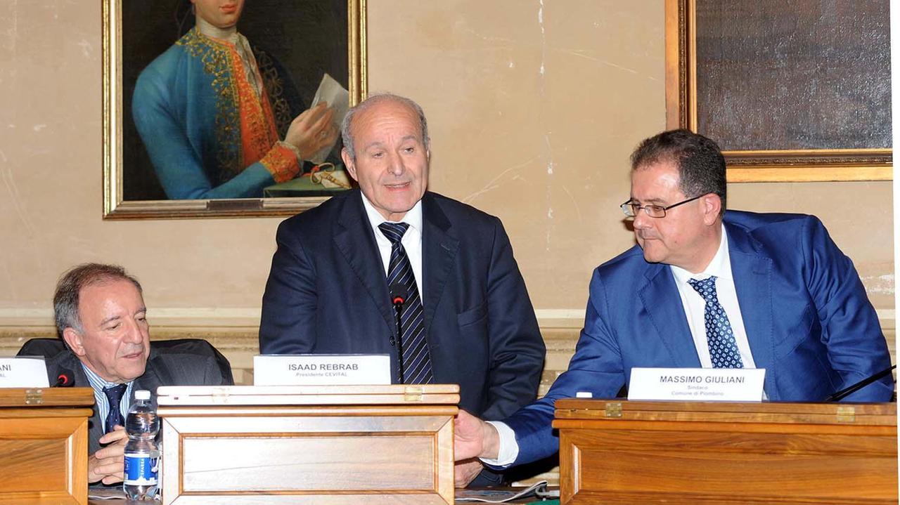 Issad Rebrab con il sindaco Massimo Giuliani