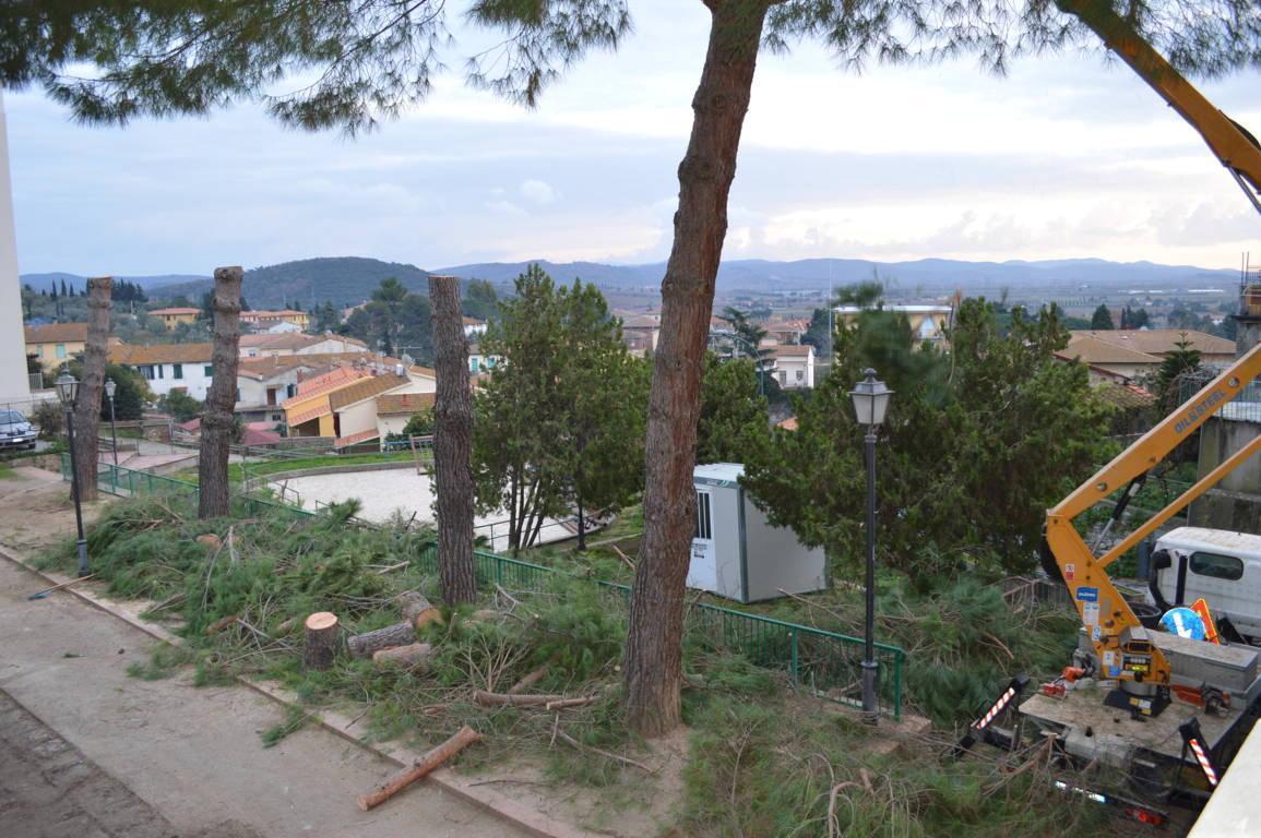 I lavori ai giardini