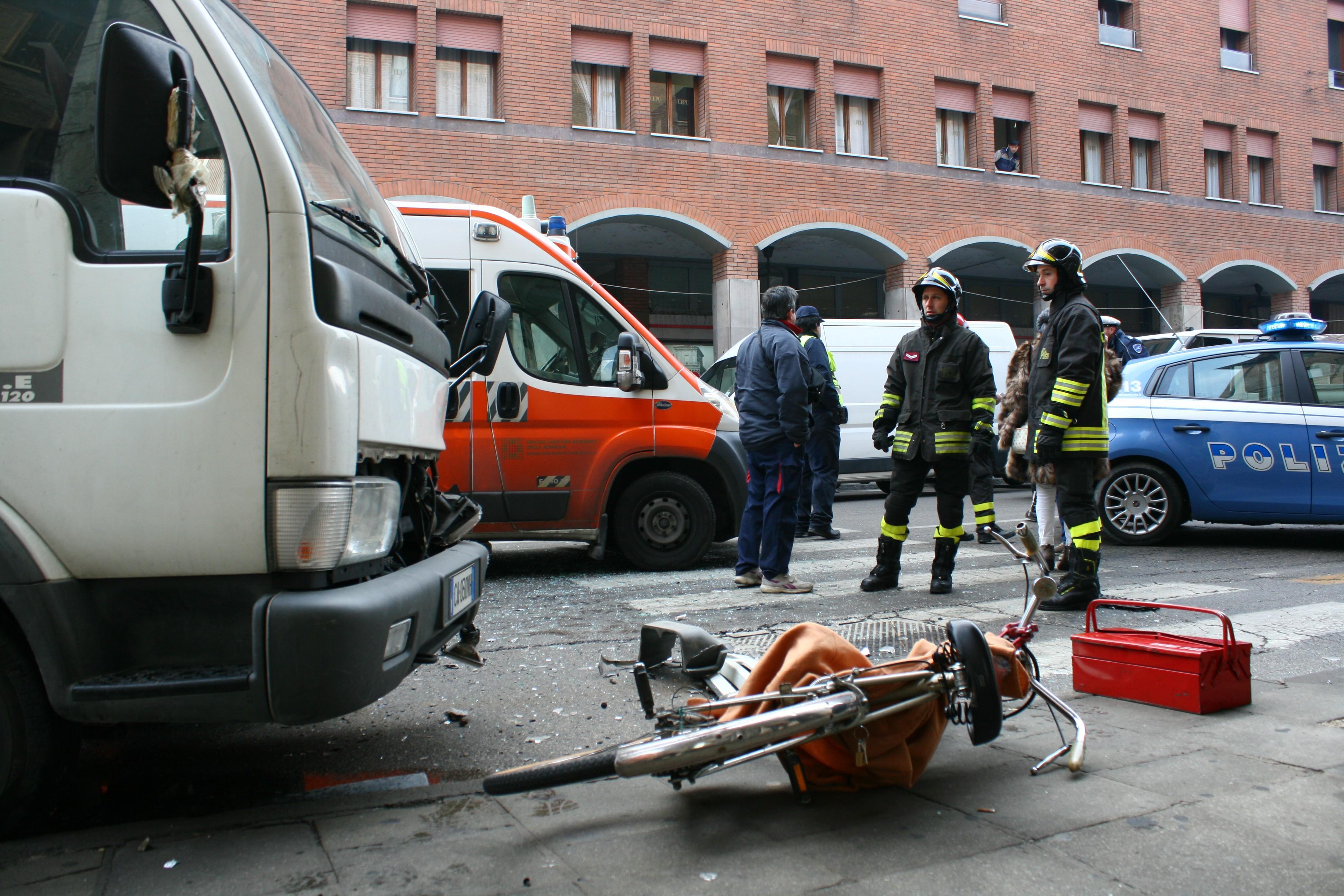 La scena dell'incidente