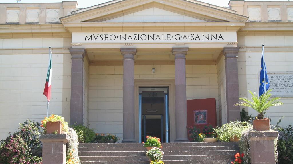 L'ingresso del museo Sanna di Sassari