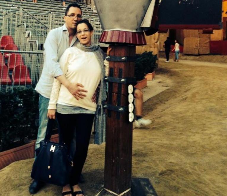 Marco Buselli accanto alla moglie Silvia