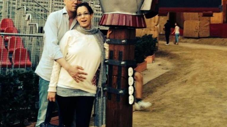 Marco Buselli accanto alla moglie Silvia