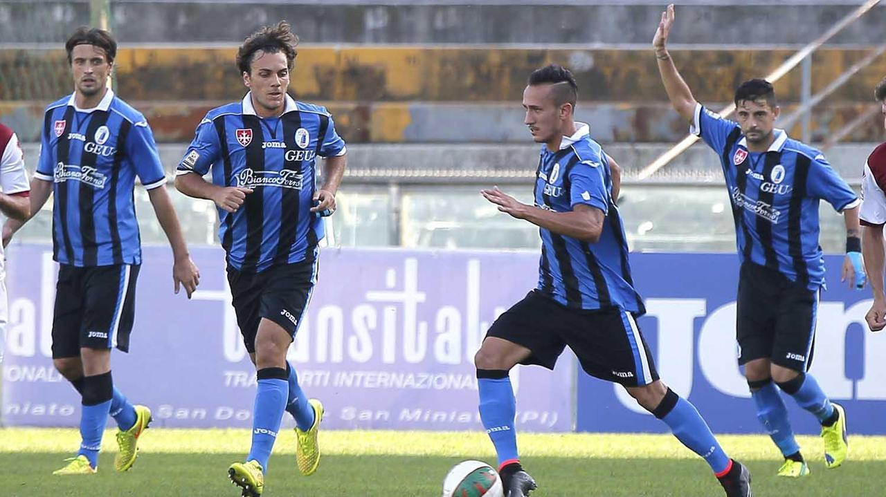 Alcuni giocatori nerazzurri in azione