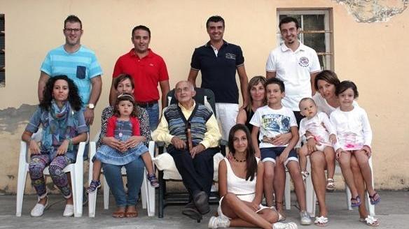 Grande festa per nonno Vittorio