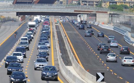 Una coda sull'A1 nel tratto fiorentino