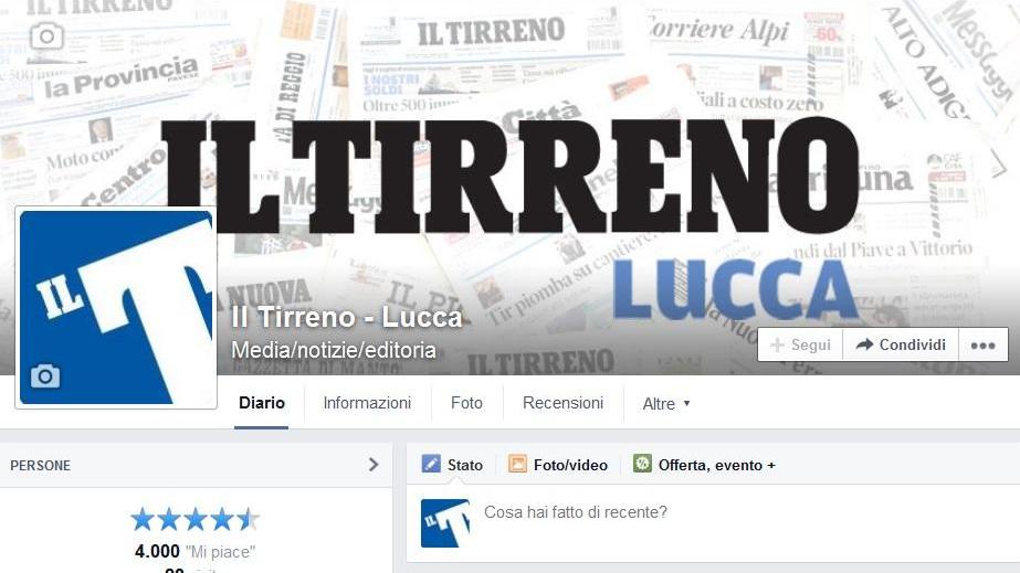 Siamo in quattromila su Facebook Lucca