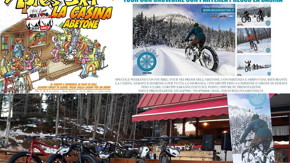 Una domenica dedicata alle escursioni con le snow bikes