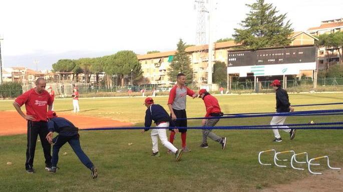 Primo giorno di lavoro per il Grosseto Baseball