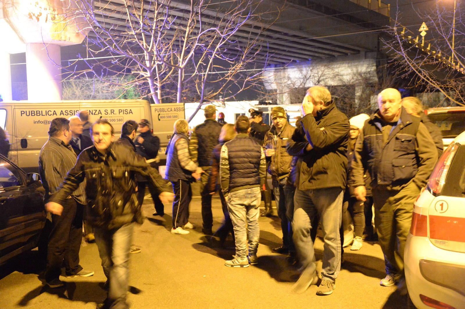 Il luogo dove è avvenuta la tragedia a Fornacette di Calcinaia (foto Silvi)