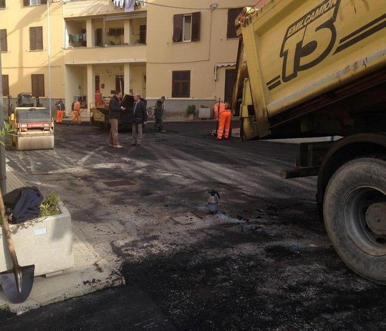 Lavori di asfalto, il Valle torna a splendere 