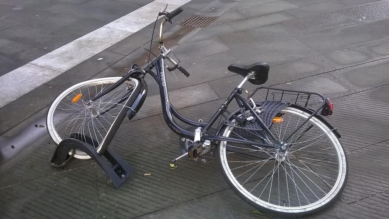 Le biciclette in piazza Aranci