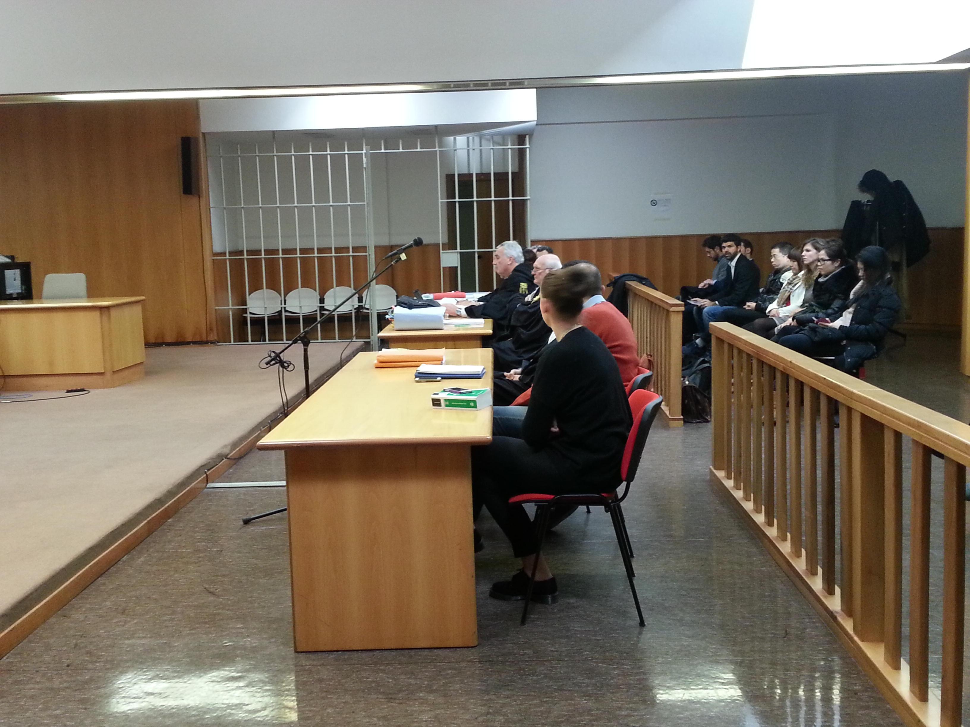 L'aula del tribunale dove è in corso il processo Teresa Moda