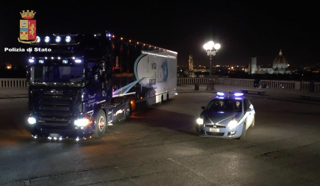 Il truck della polizia