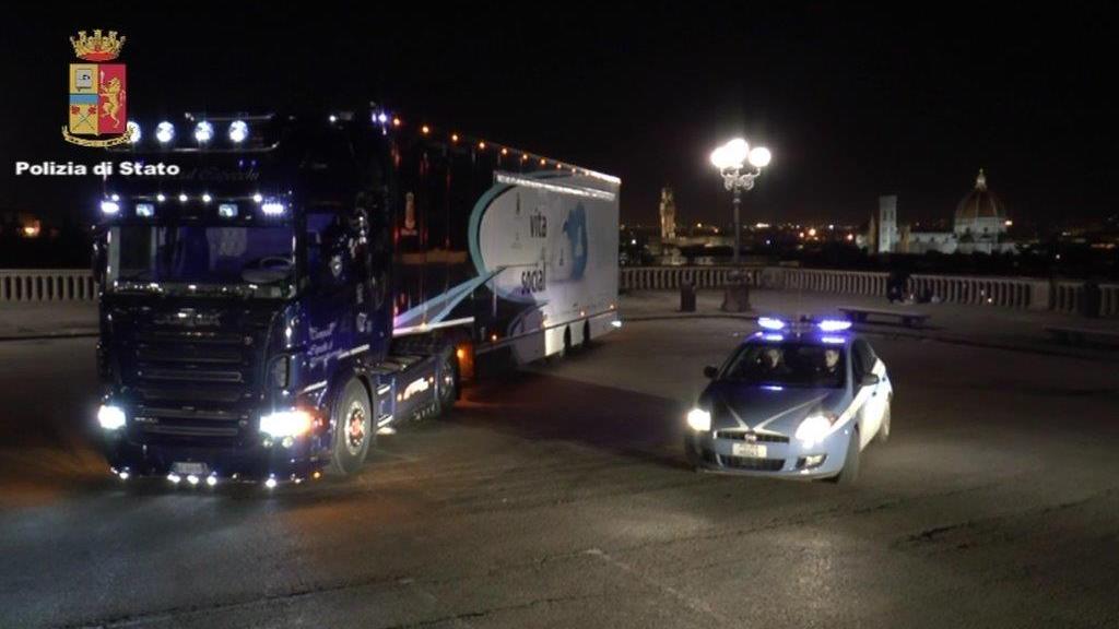 Il truck della polizia