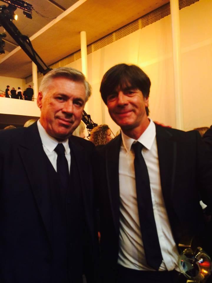 Carlo Ancelotti è pallone d'argento alle spalle di Loew 