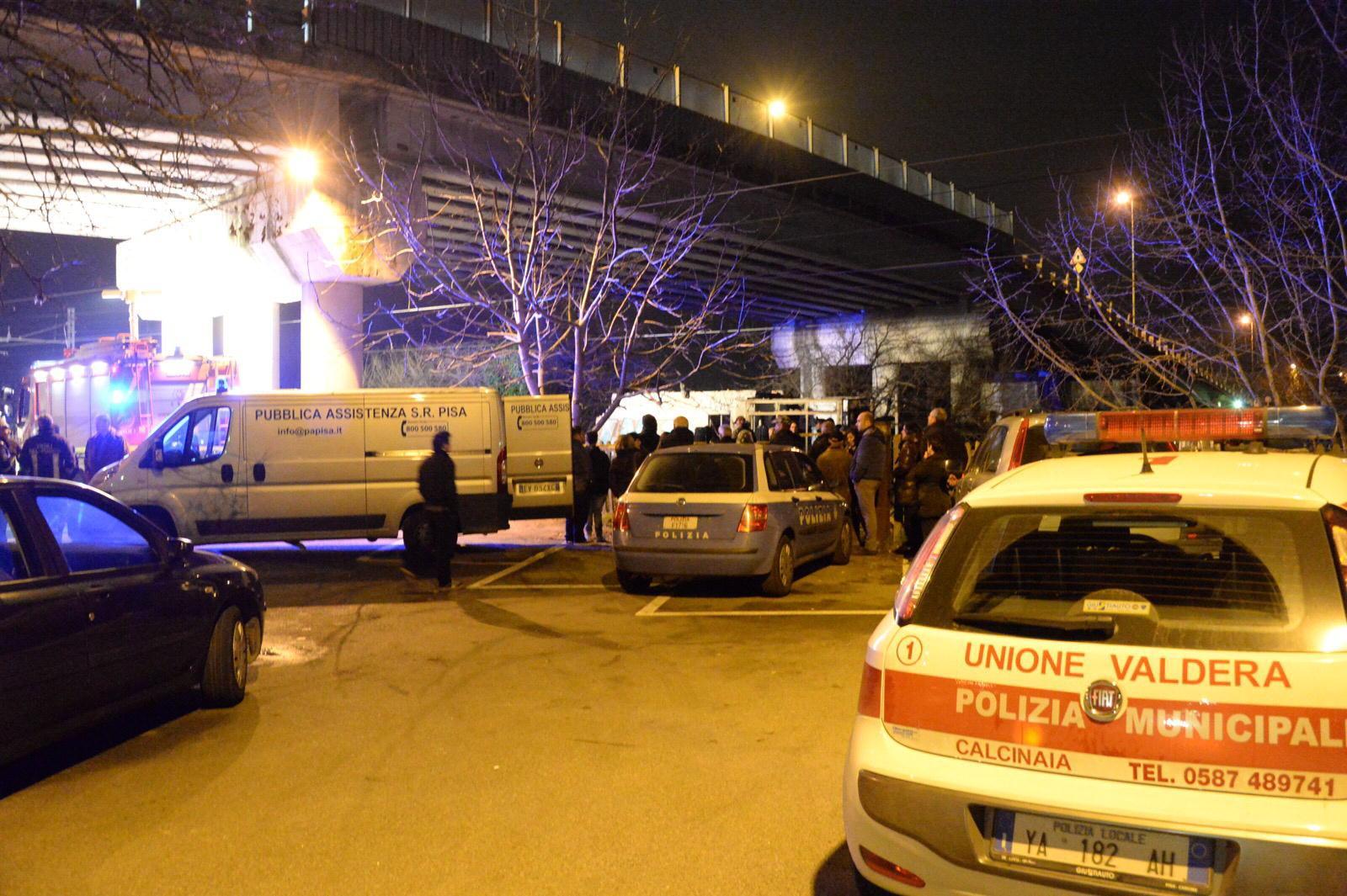 Il luogo della tragedia a Fornacette (foto Silvi)