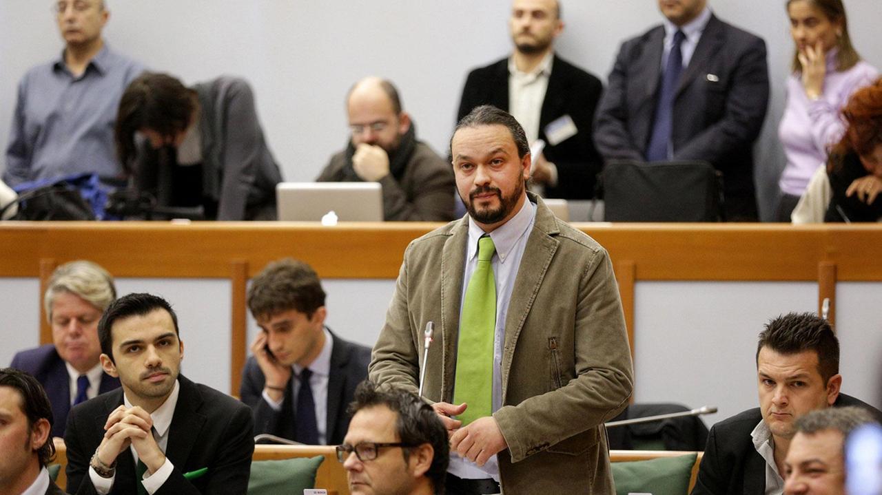 Alan Fabbri sui banchi del consiglio regionale