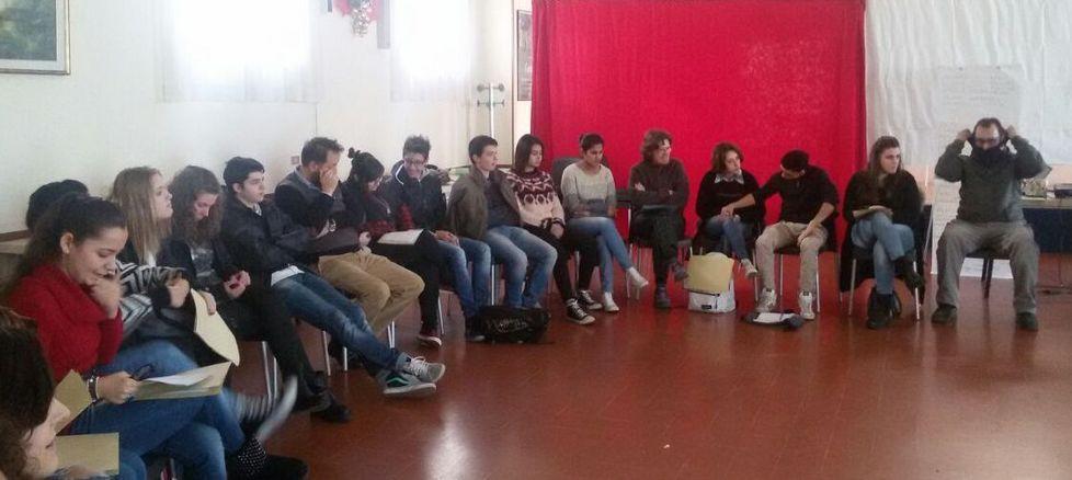 Studenti a lezione con Acat e Ausl