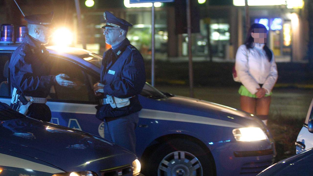 Un controllo di polizia