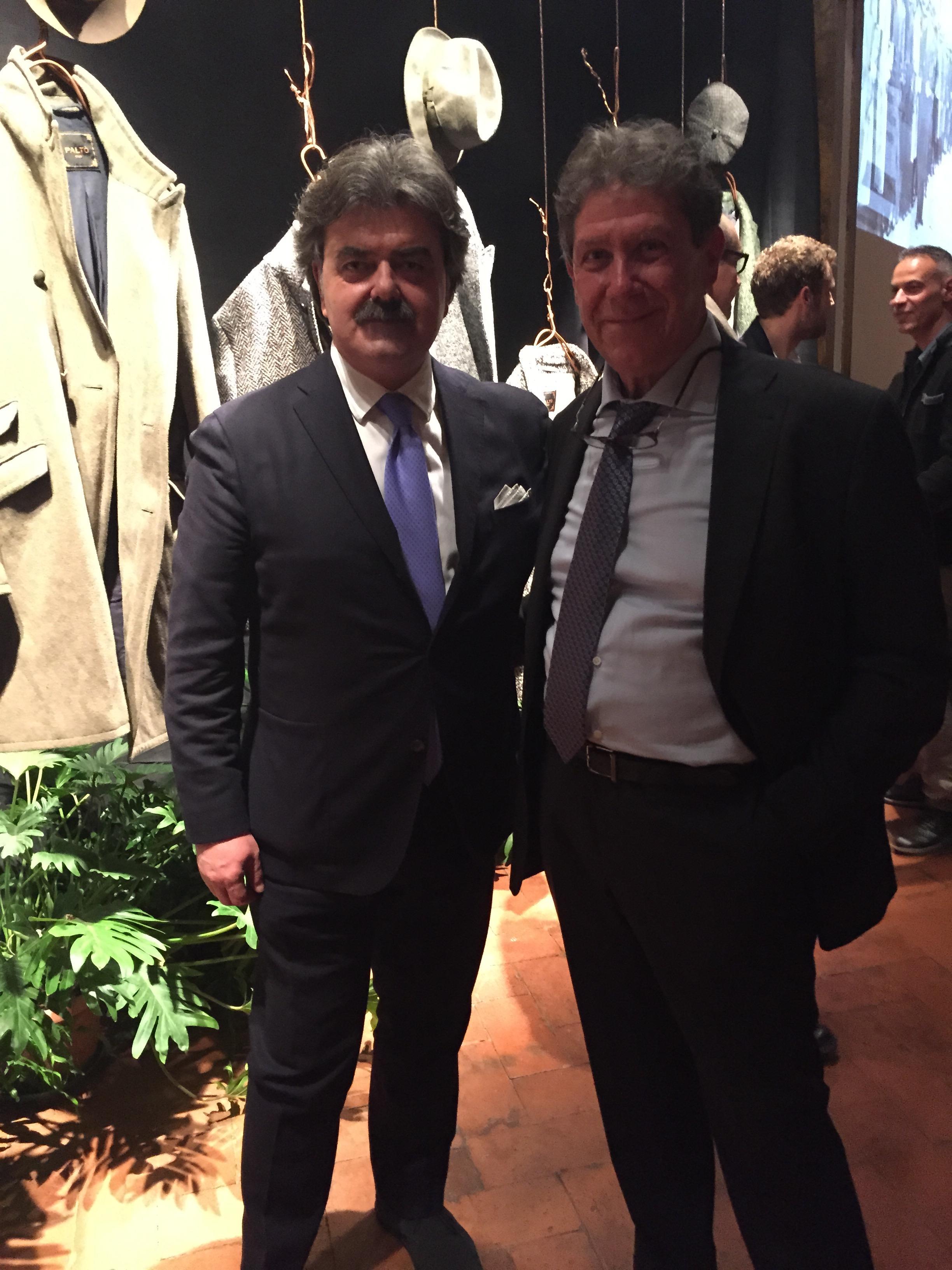 L'imprenditore Paganelli con il sindaco Marchetti