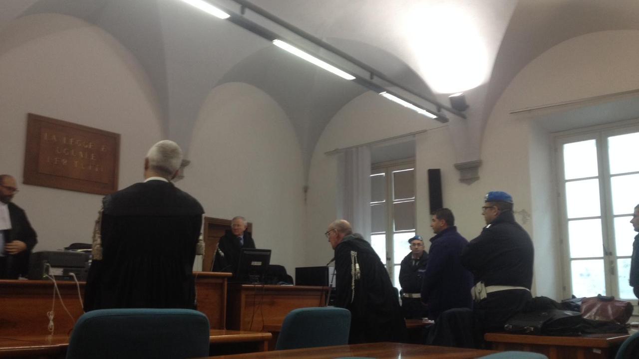 La lettura della sentenza in tribunale a Lucca (foto Iacopo Giannini)