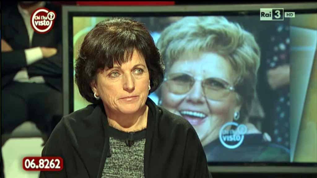 Marina Palma durante la trasmissione Chi L'ha visto