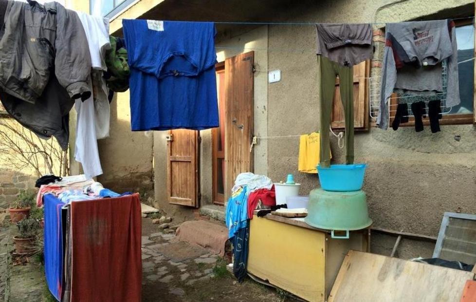 Accampamento in centro 