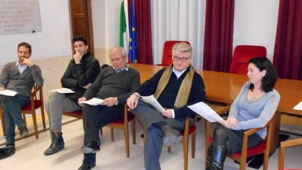 Da destra Silvia Leoni, Alessandro Tafi, Carlo Vezzosi, Marco Cappellini
