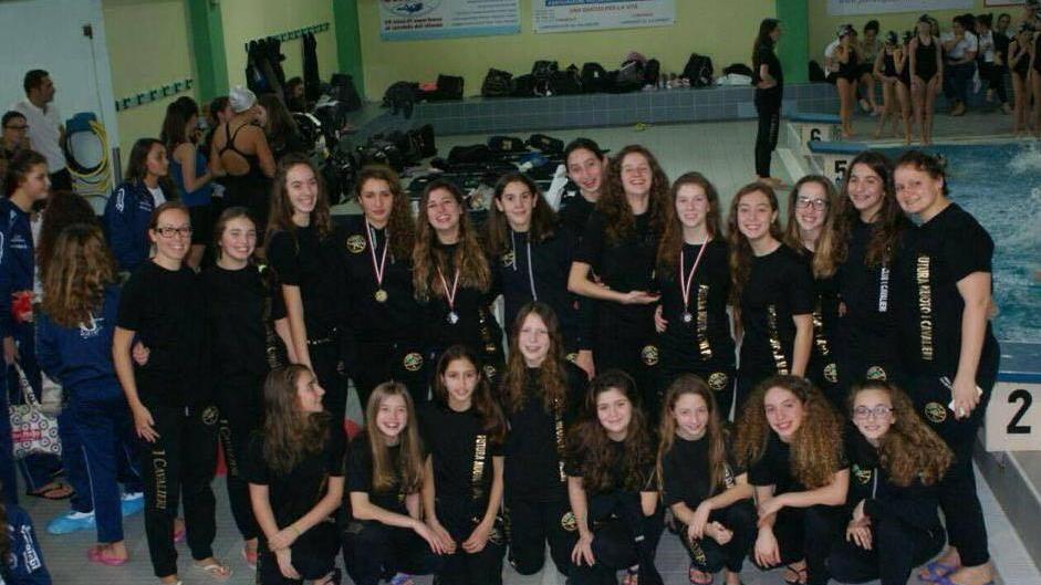 Sette sincronette ai campionati italiani