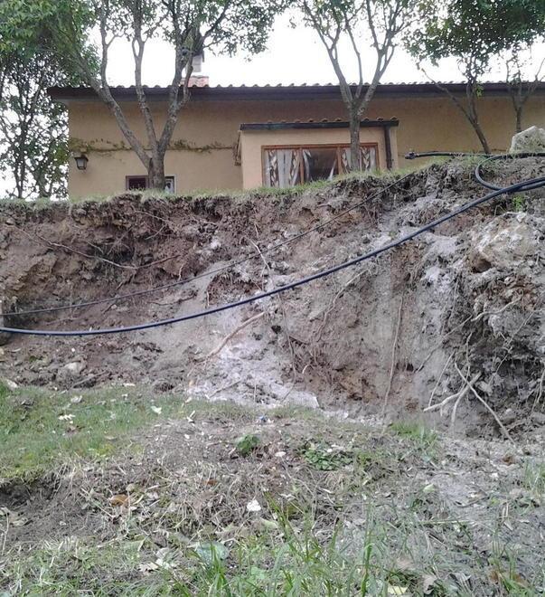Case minacciate dalle frane Sopralluoghi dei tecnici