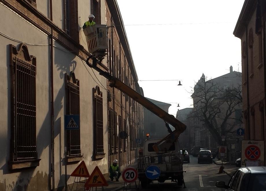 Nuova illuminazione in via Savonarola