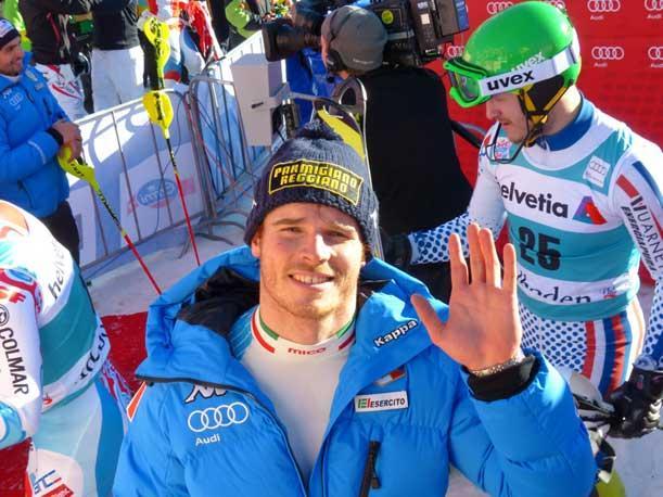 Giuliano Razzoli esce nella prima manche a Wengen