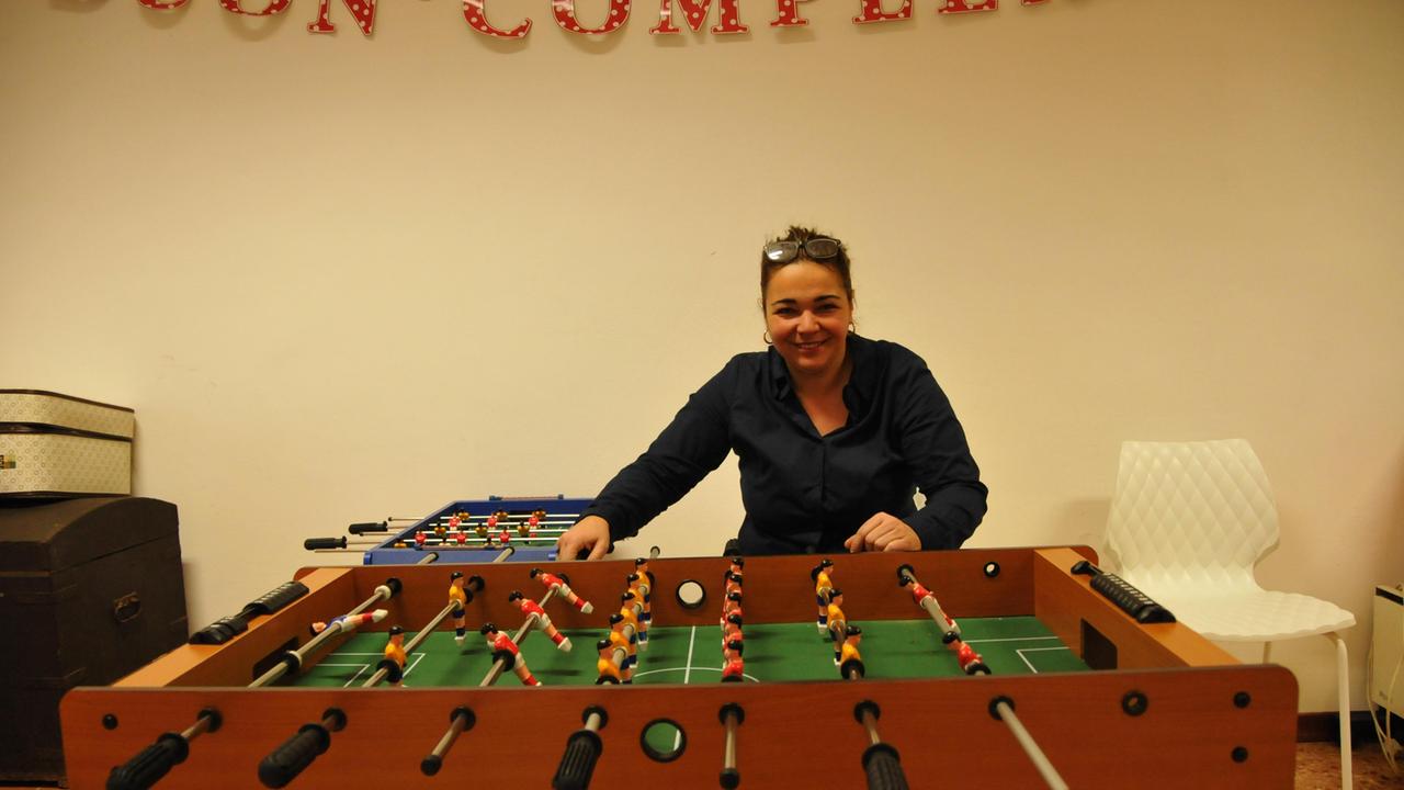 Vittoria Pellegrini nel suo locale