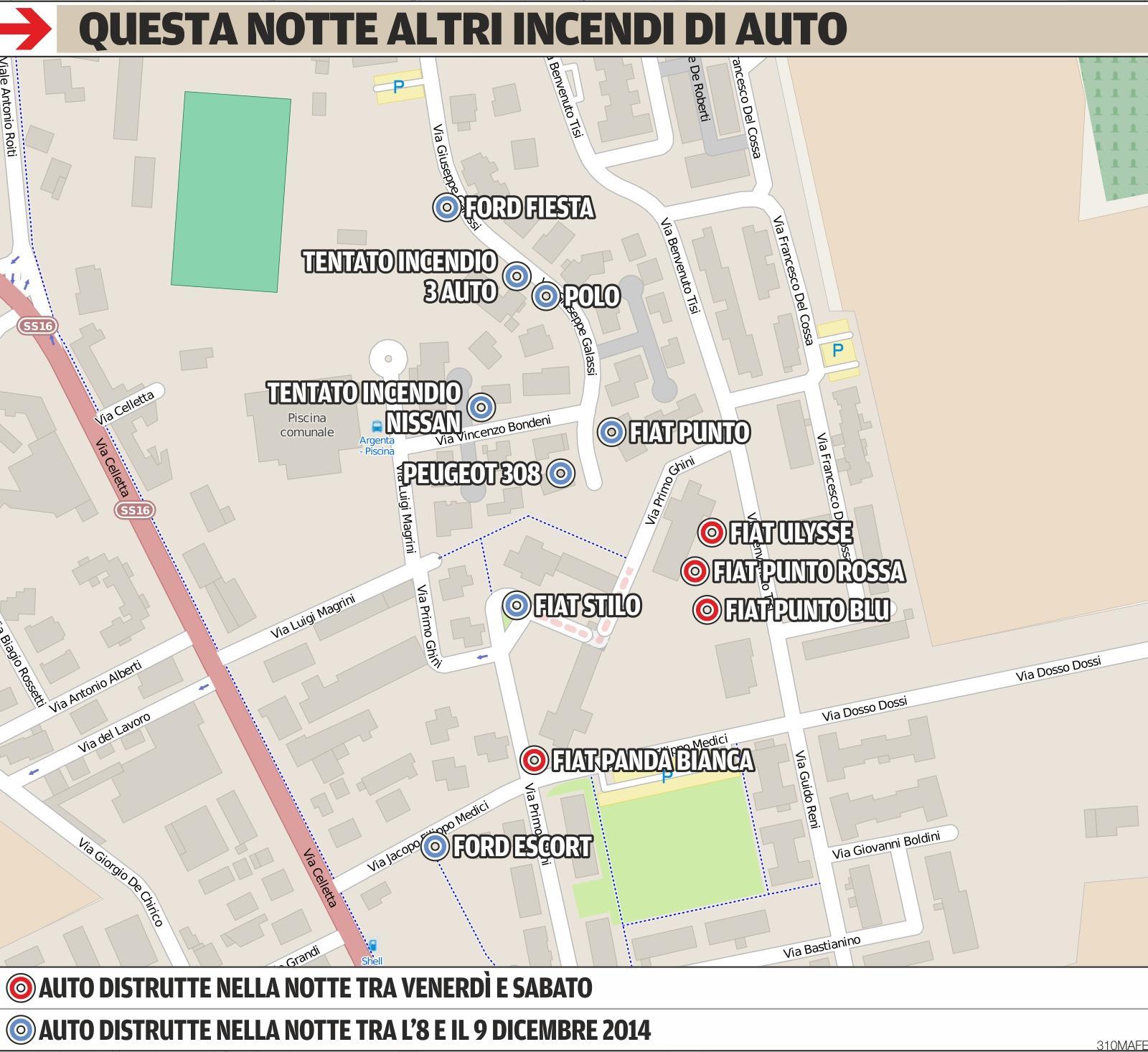 La mappa dei roghi