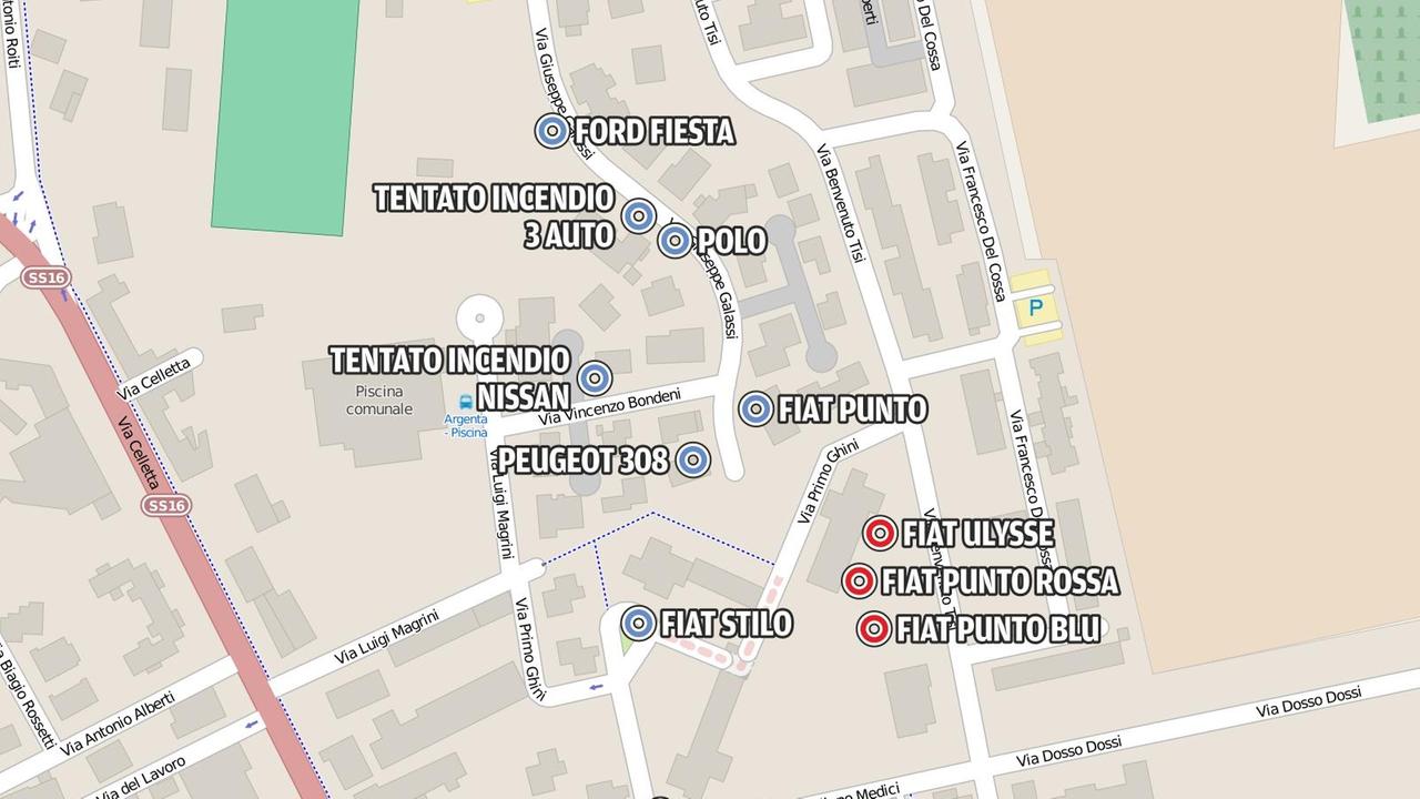 La mappa dei roghi