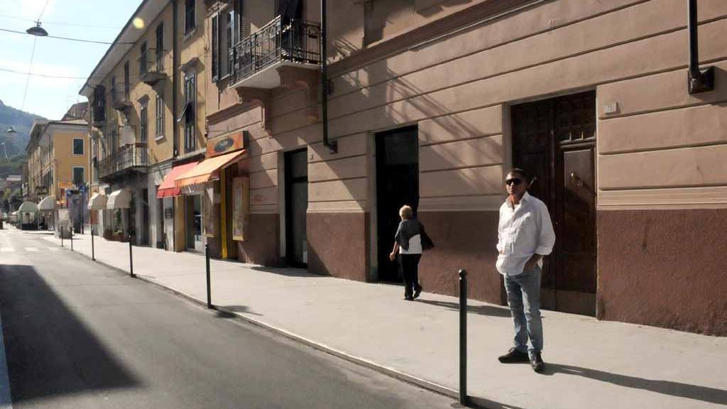 La via Verdi a Carrara