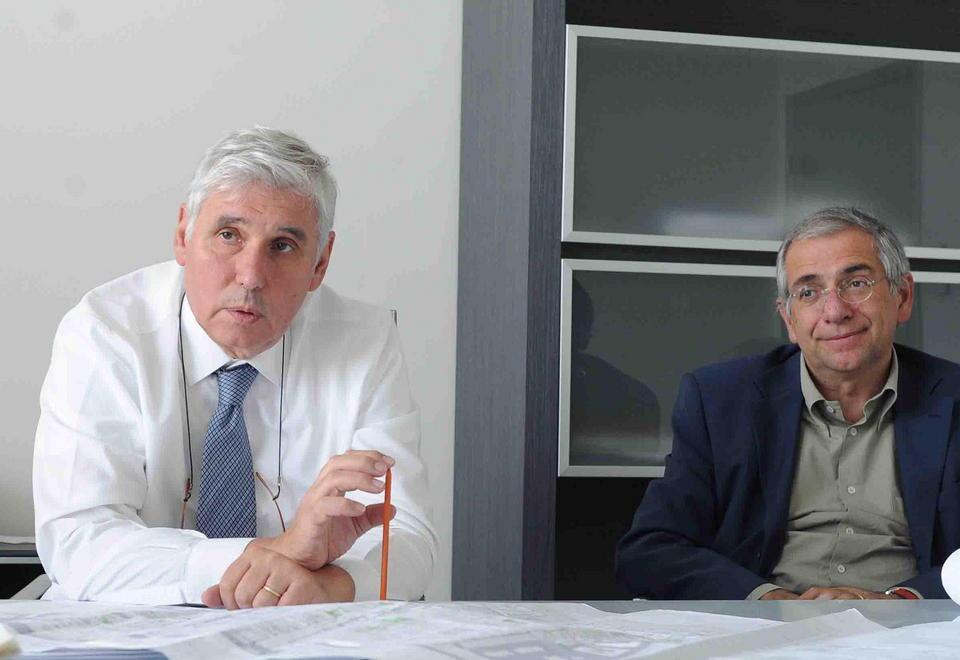 Il direttore generale della Asl 3 Roberto Abati e il direttore sanitario Roberto Biagini
