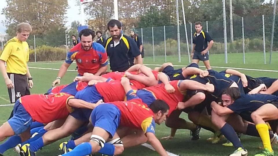 Una mischia del Cus Pisa