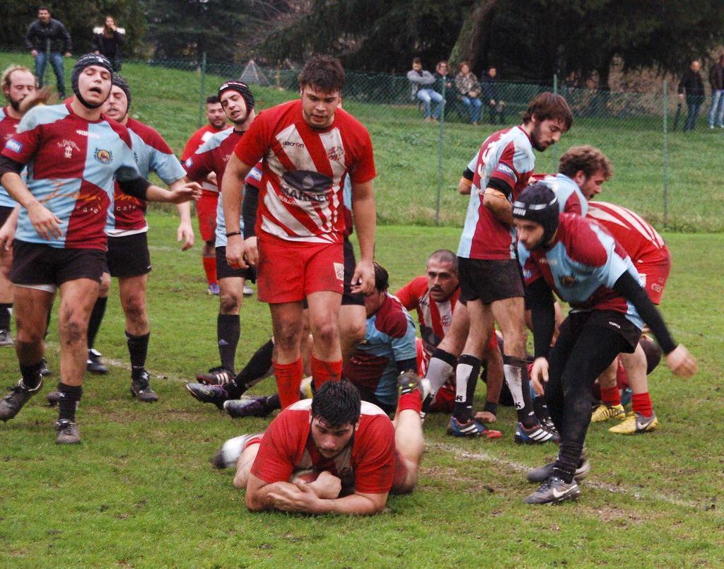 Una meta della Marbec Rugby Pistoia