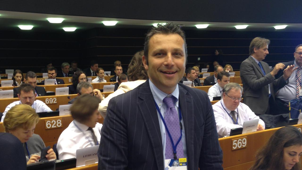 Il vicepresidente dell'Assoconciatori Roberto Giannoni al parlamento europeo