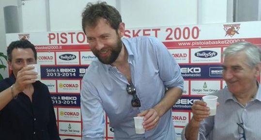 Gek Galanda il gionro del suo incarico dirigenziale nel Pistoia Basket