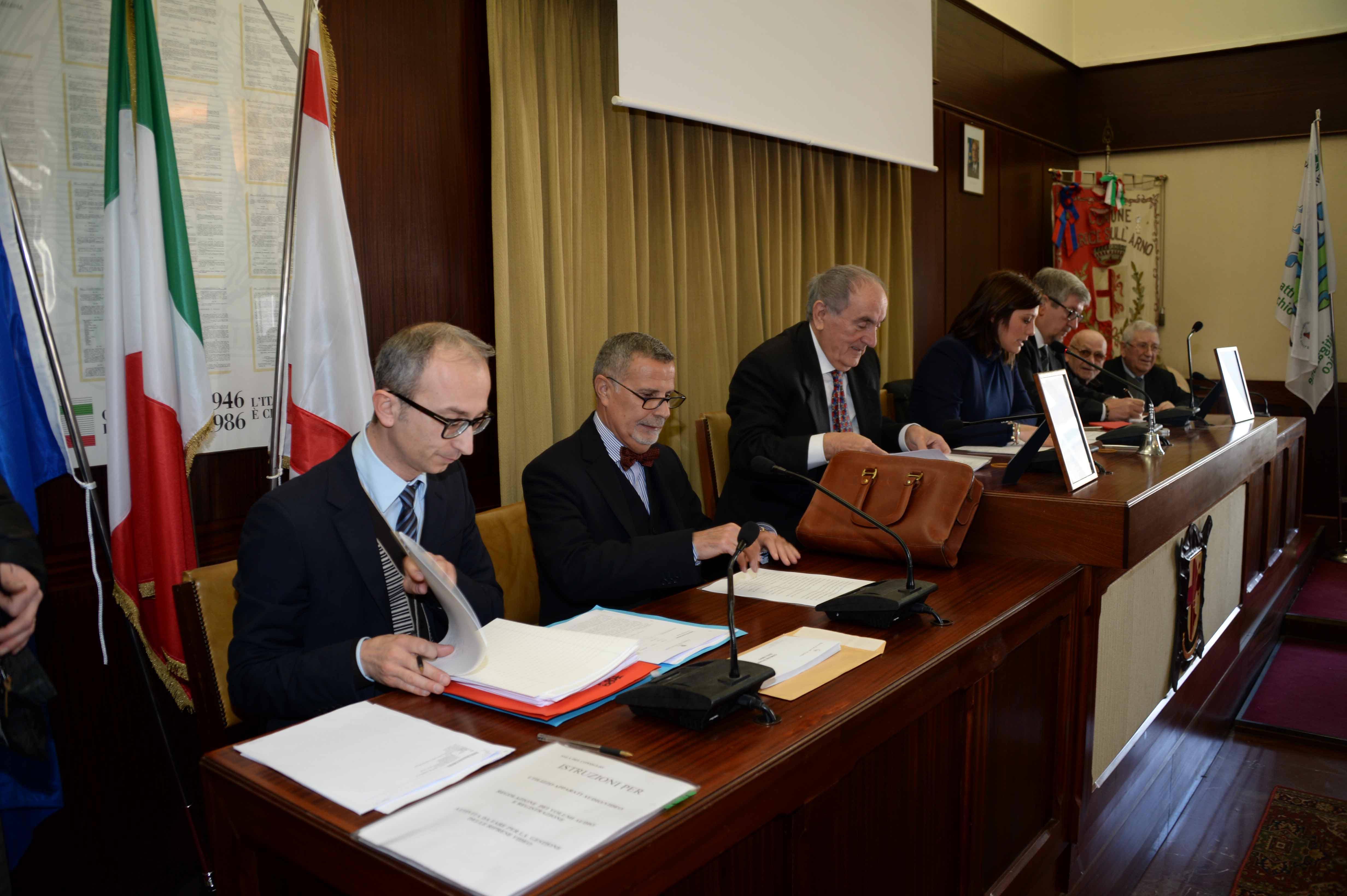 Un momento della cerimonia legata all'eredità Marianelli (foto Silvi)